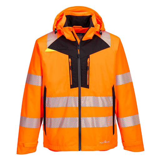 Portwest® DX4 Hi Vis Shell Waterproof Rain Safety Jacket - ANSI Class 3 - DX462