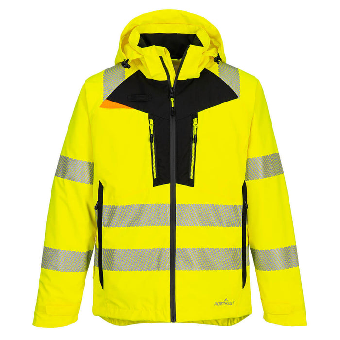 Portwest® DX4 Hi Vis Shell Waterproof Rain Safety Jacket - ANSI Class 3 - DX462