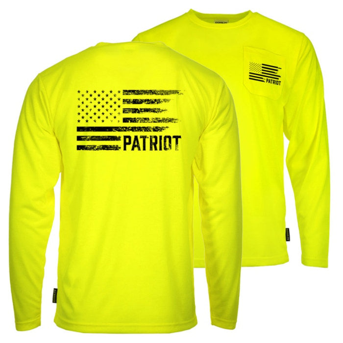 DOME75® EXIUS SERIES The Patriot Flag Viz-Tuff Long Sleeve T-Shirt - ESL26106A