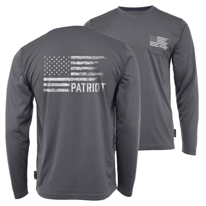 DOME75® EXIUS SERIES The Patriot Flag Viz-Tuff Long Sleeve T-Shirt - ESL26106A