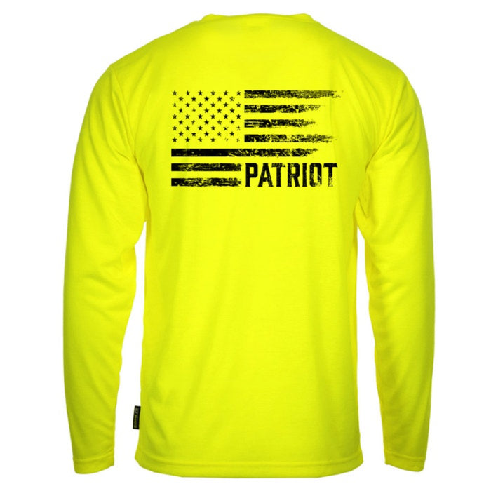 DOME75® EXIUS SERIES The Patriot Flag Viz-Tuff Long Sleeve T-Shirt - ESL26106A