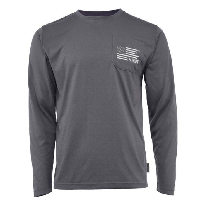 DOME75® EXIUS SERIES The Patriot Flag Viz-Tuff Long Sleeve T-Shirt - ESL26106A