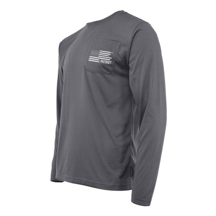 DOME75® EXIUS SERIES The Patriot Flag Viz-Tuff Long Sleeve T-Shirt - ESL26106A