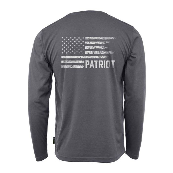 DOME75® EXIUS SERIES The Patriot Flag Viz-Tuff Long Sleeve T-Shirt - ESL26106A