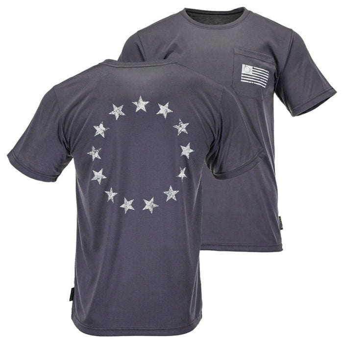 DOME75® EXIUS SERIES Betsy Ross Flag Viz-Tuff Short Sleeve T-Shirt - ESS26102A