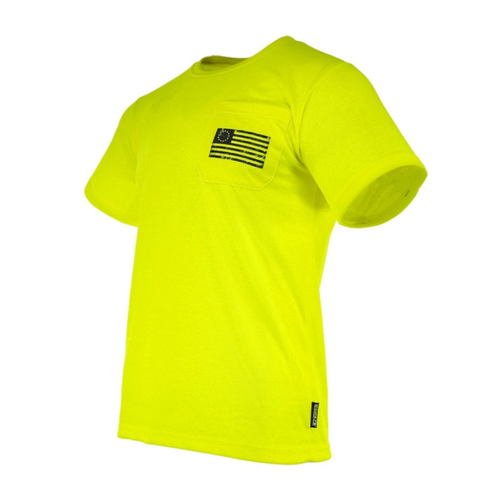 DOME75® EXIUS SERIES Betsy Ross Flag Viz-Tuff Short Sleeve T-Shirt - ESS26102A