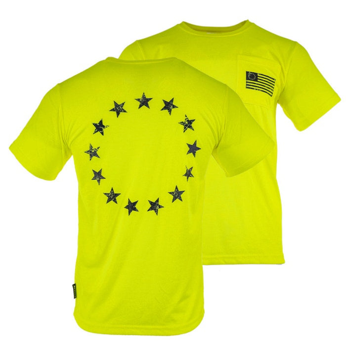 DOME75® EXIUS SERIES Betsy Ross Flag Viz-Tuff Short Sleeve T-Shirt - ESS26102A