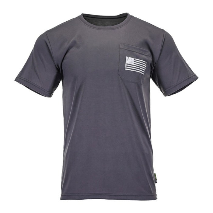 DOME75® EXIUS SERIES Betsy Ross Flag Viz-Tuff Short Sleeve T-Shirt - ESS26102A