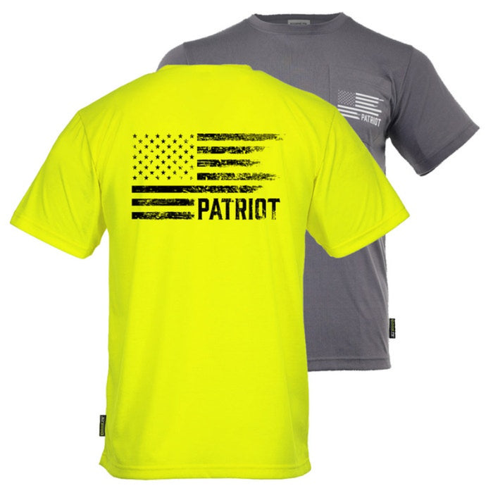 DOME75® EXIUS SERIES The Patriot Flag Viz-Tuff Short Sleeve T-Shirt - ESS26106A