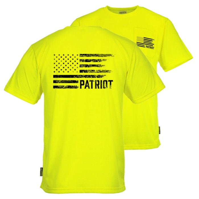 DOME75® EXIUS SERIES The Patriot Flag Viz-Tuff Short Sleeve T-Shirt - ESS26106A
