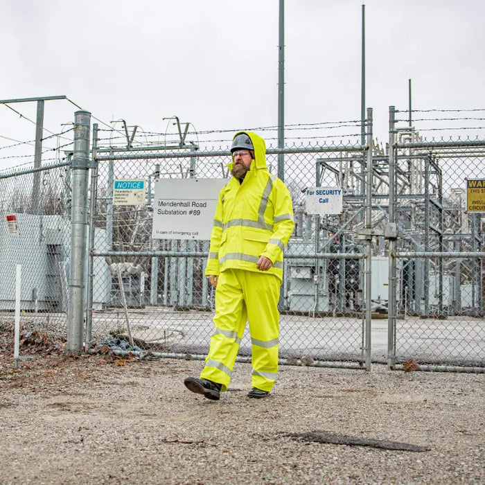 Neese High Visibility Safety Jacket - ANSI Class 3 Type R - Detachable Hood - 237AJ