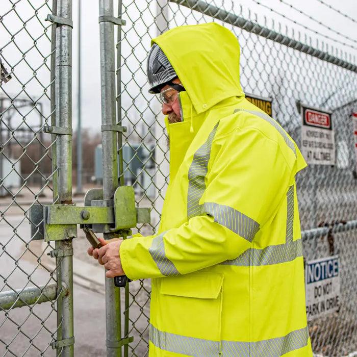Neese High Visibility Safety Jacket - ANSI Class 3 Type R - Detachable Hood - 237AJ