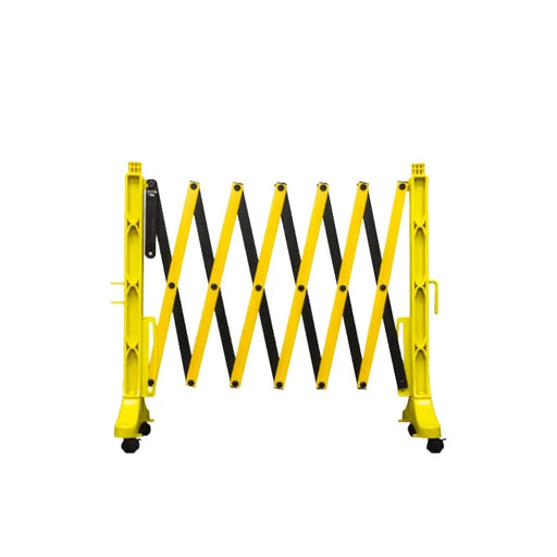 Flexmaster 110 Lightweight and Non-Rusting Expandable Barricade - Yellow-Black