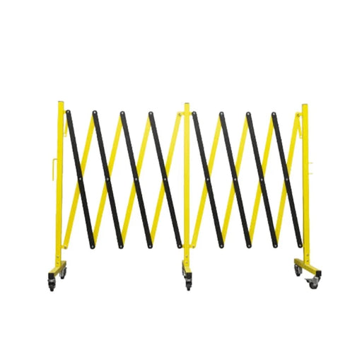 Flexpro - 160 Tough - Steel and Aluminum Made Expandable Barricade - Yellow - Black