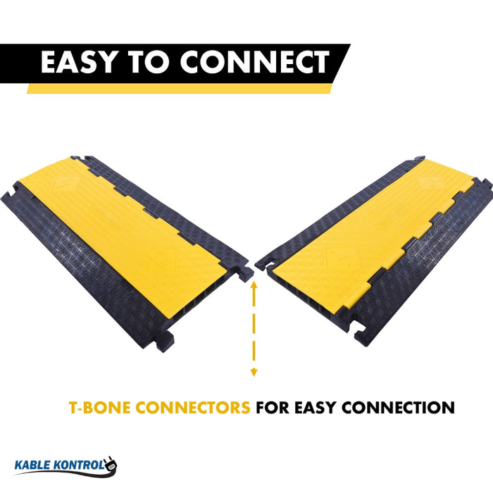 ATLAS Cable Protector Ramp - 5 Channels - Yellow / Black - CP9975