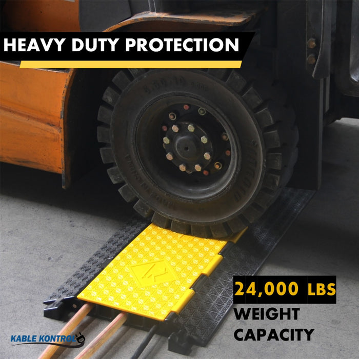 Atlas Pipe Protector Ramp ATLAS Cable Protector Ramp - 5 Channels - Yellow / Black - CP9975 ...