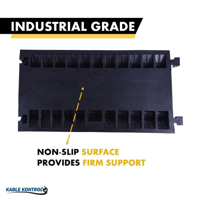 ATLAS Heavy Duty Cable Protector - 5 Channels - Yellow / Black - CP9988