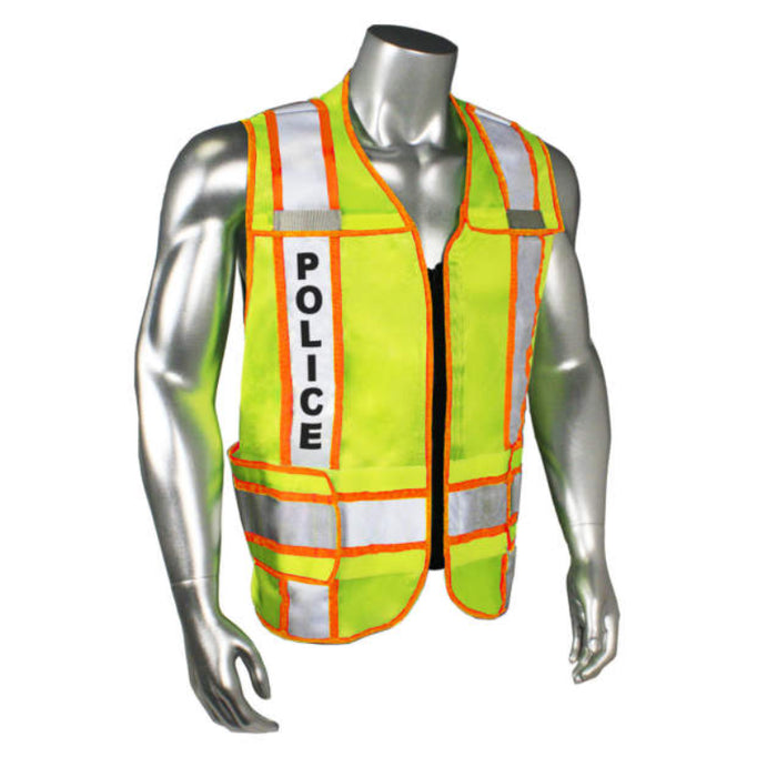 Radians Radwear USA High Visibility Safety Vest ANSI Class 2 Type P - LHV-207-3G - Style Police