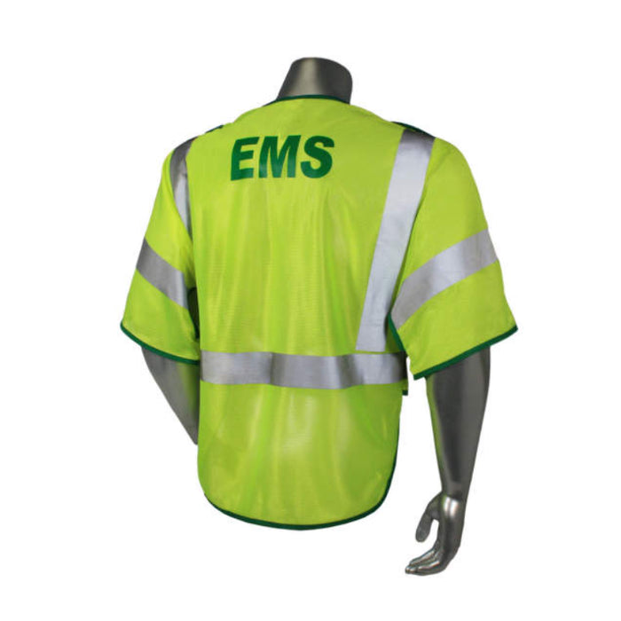 Radians Radwear USA EMS  High Visibility Safety Vest ANSI Class 3 Type P - LHV-PS3-DSZR - Style EMS