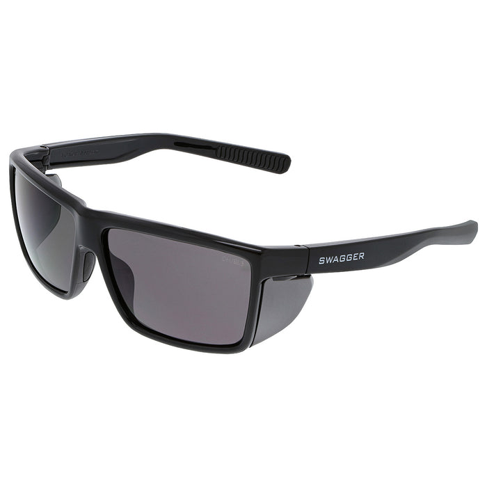 MCR Safety Swagger SR2 Series Safety Glasses - Black Frame - Gray Lens - SR212