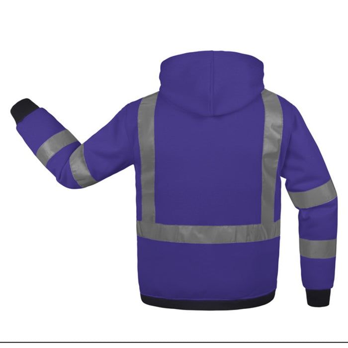 GSS Safety Non-ANSI Pullover Sweatshirt Hoodie with Reflective Tape