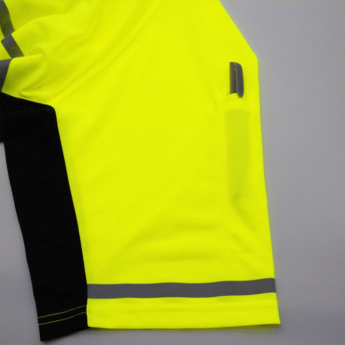 DOME75® OMNI SERIES Enhanced Visibility Lightweight Snag-Proof Black Bottom Safety Polo - OSP4742
