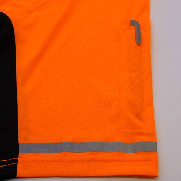 DOME75® OMNI SERIES Enhanced Visibility Lightweight Snag-Proof Black Bottom Safety Polo - OSP4742