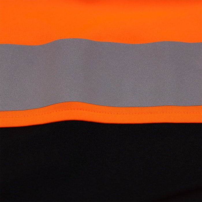 DOME75® OMNI SERIES Enhanced Visibility Lightweight Snag-Proof Black Bottom Safety Polo - OSP4742