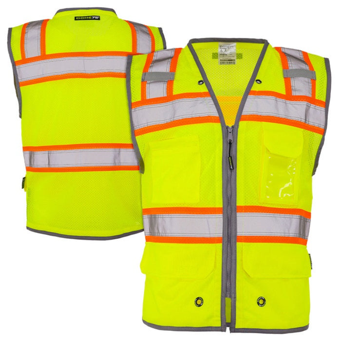 DOME75® OMNI SERIES ANSI Class 2 Contrast Heavy Duty Utility Safety Vest - OV5523