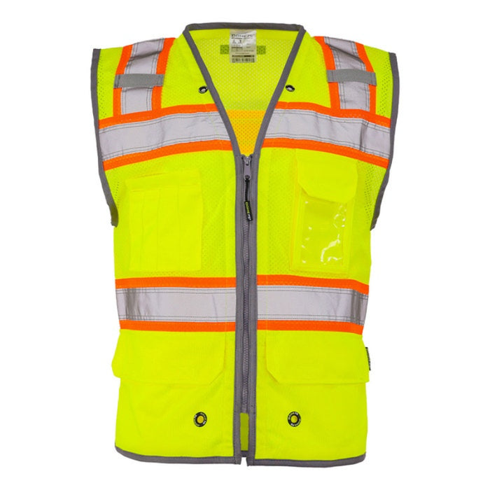 DOME75® OMNI SERIES ANSI Class 2 Contrast Heavy Duty Utility Safety Vest - OV5523