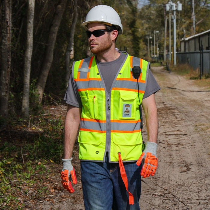 DOME75® OMNI SERIES ANSI Class 2 Contrast Heavy Duty Utility Safety Vest - OV5523