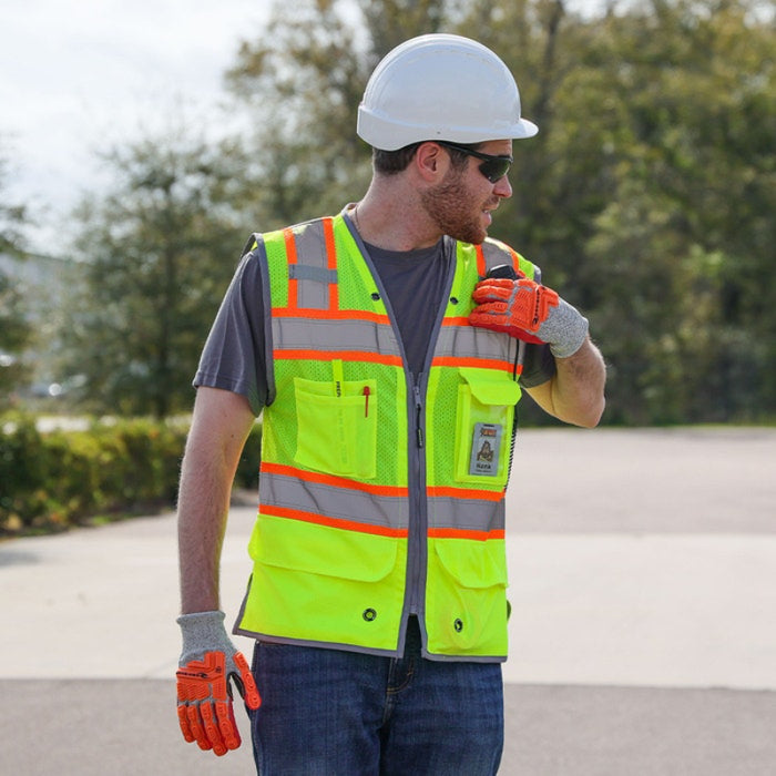 DOME75® OMNI SERIES ANSI Class 2 Contrast Heavy Duty Utility Safety Vest - OV5523