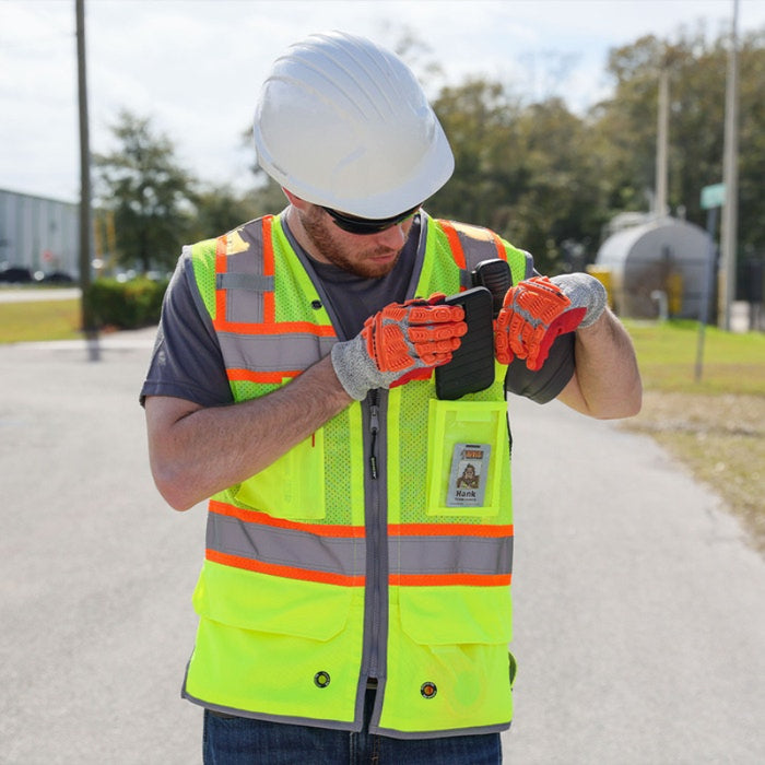 DOME75® OMNI SERIES ANSI Class 2 Contrast Heavy Duty Utility Safety Vest - OV5523