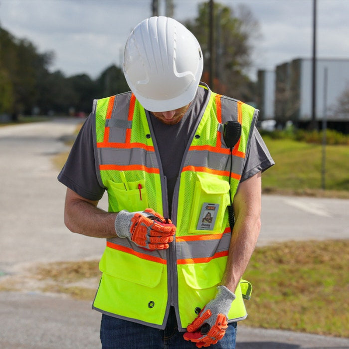DOME75® OMNI SERIES ANSI Class 2 Contrast Heavy Duty Utility Safety Vest - OV5523