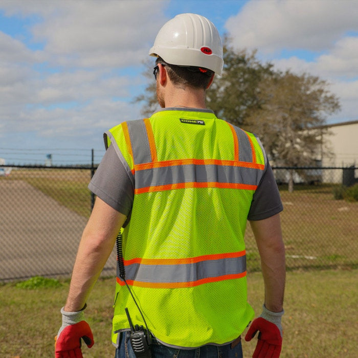 DOME75® OMNI SERIES ANSI Class 2 Contrast Heavy Duty Utility Safety Vest - OV5523