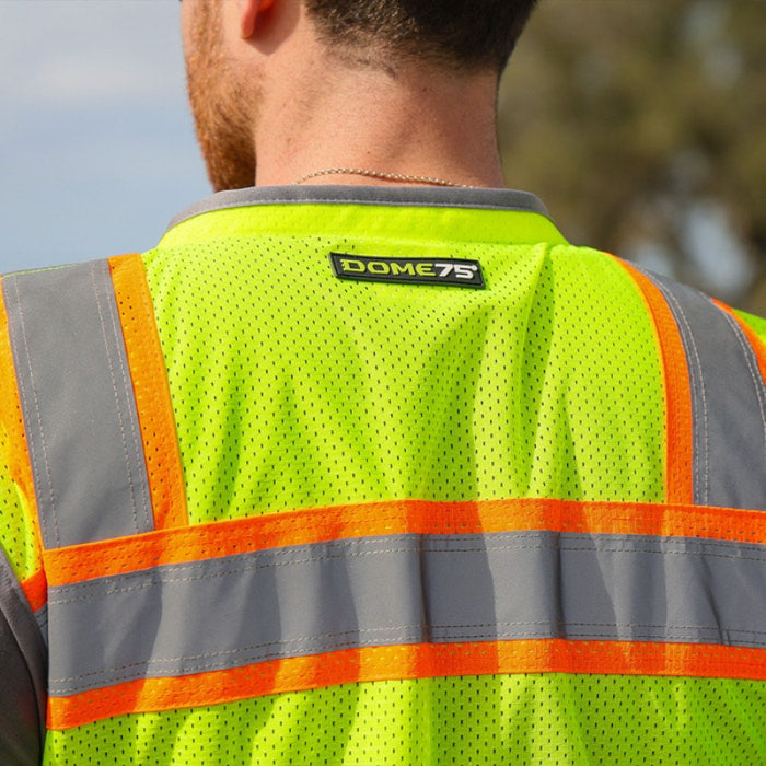 DOME75® OMNI SERIES ANSI Class 2 Contrast Heavy Duty Utility Safety Vest - OV5523