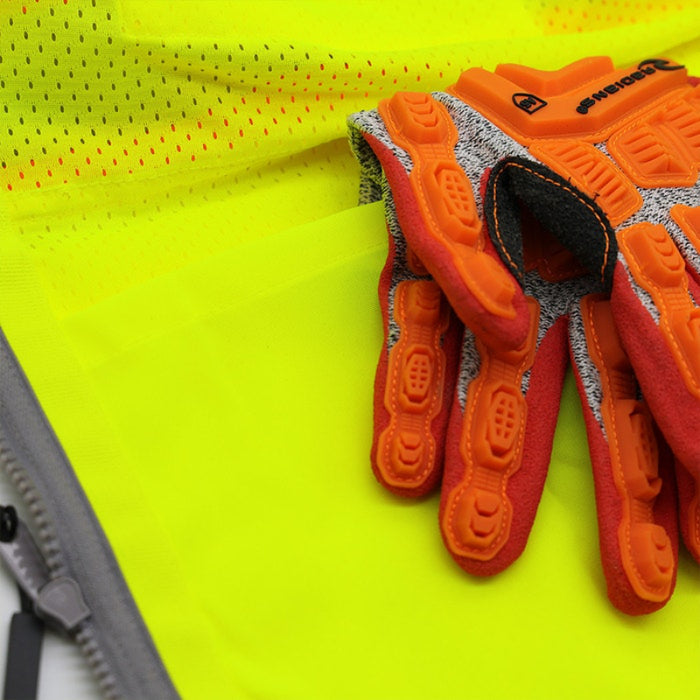DOME75® OMNI SERIES ANSI Class 2 Hi-Vis Contrast Heavy Duty Surveyors Vest with ProPocket™ - OV6123