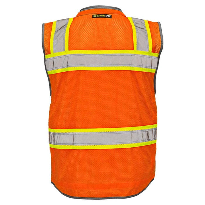 DOME75® OMNI SERIES ANSI Class 2 Hi-Vis Contrast Heavy Duty Surveyors Vest with ProPocket™ - OV6123