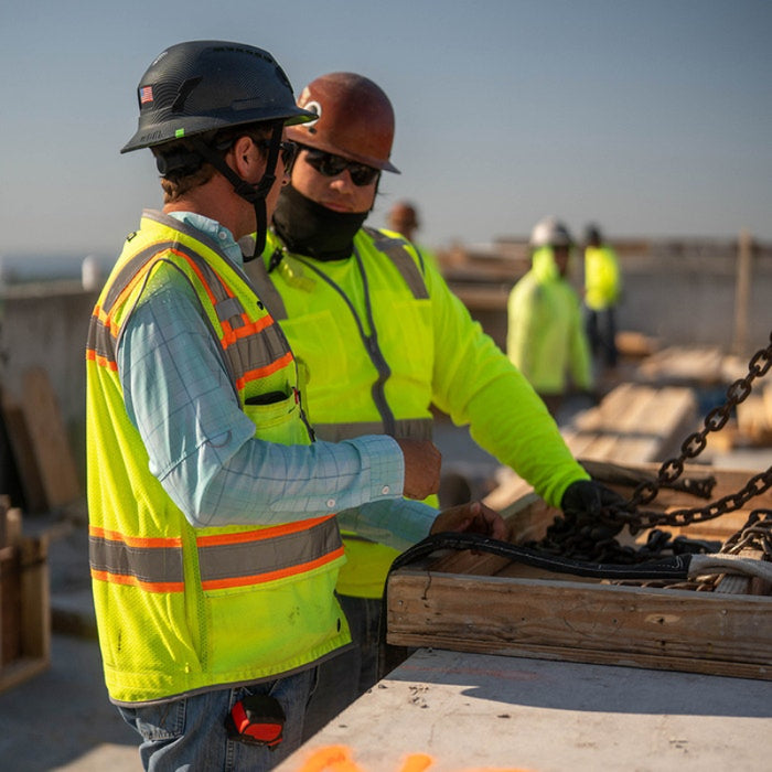 DOME75® OMNI SERIES ANSI Class 2 Hi-Vis Contrast Heavy Duty Surveyors Vest with ProPocket™ - OV6123
