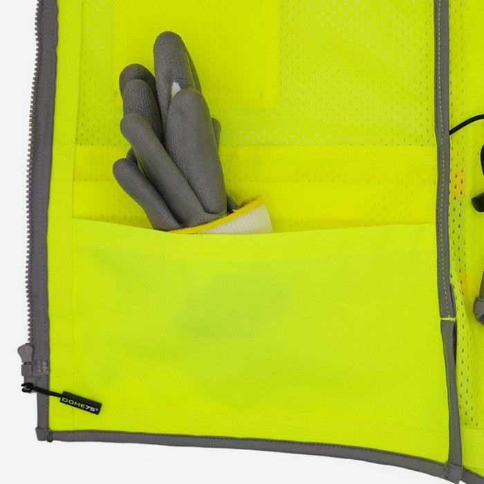 DOME75®  ANSI Class 2 Hi-Vis Contrast Women's Heavy Duty Surveyors Vest with ProPocket™ - OV6123W