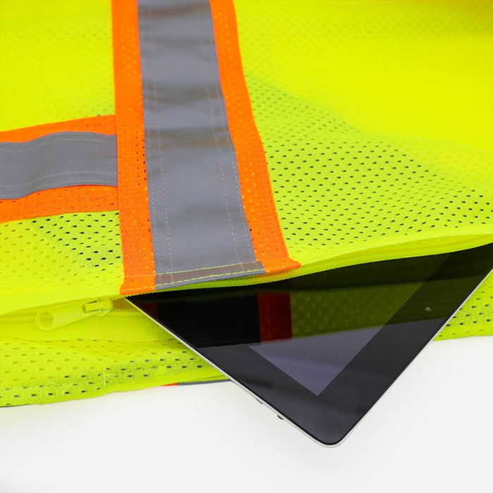 DOME75®  ANSI Class 2 Hi-Vis Contrast Women's Heavy Duty Surveyors Vest with ProPocket™ - OV6123W