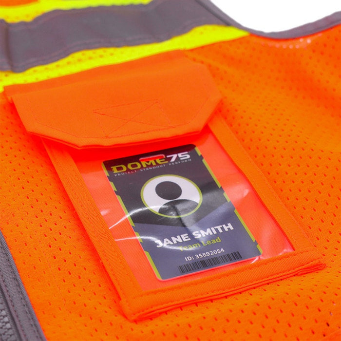 DOME75®  ANSI Class 2 Hi-Vis Contrast Women's Heavy Duty Surveyors Vest with ProPocket™ - OV6123W
