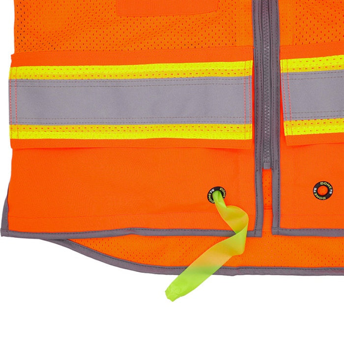 DOME75®  ANSI Class 2 Hi-Vis Contrast Women's Heavy Duty Surveyors Vest with ProPocket™ - OV6123W