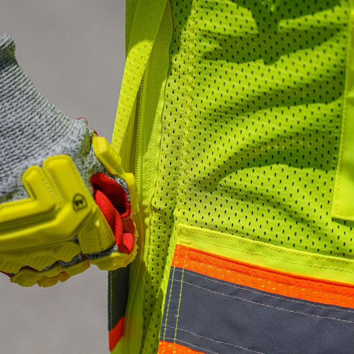 DOME75®  ANSI Class 2 Hi-Vis Contrast Women's Heavy Duty Surveyors Vest with ProPocket™ - OV6123W