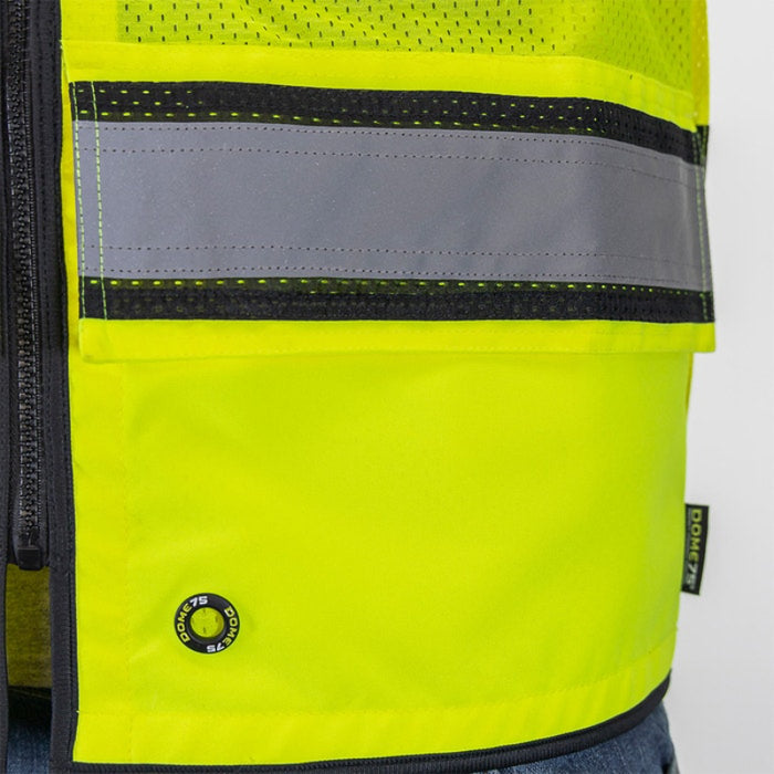 DOME75® OV6100 Hi-Vis ANSI Class 2 Heavy Duty Utility Vest with ProPocket™ - OV6124