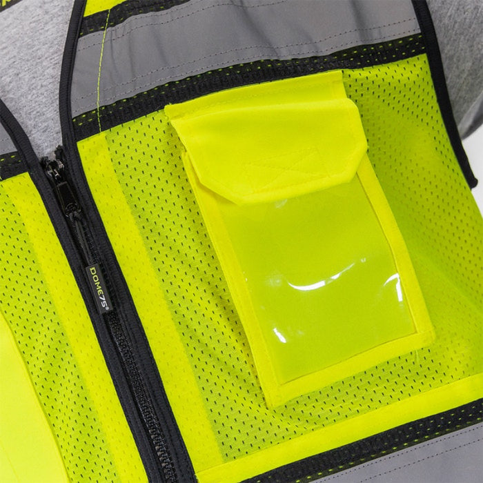 DOME75® OV6100 Hi-Vis ANSI Class 2 Heavy Duty Utility Vest with ProPocket™ - OV6124