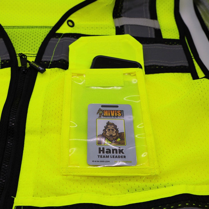 DOME75® OV6100 Hi-Vis ANSI Class 2 Heavy Duty Utility Vest with ProPocket™ - OV6124