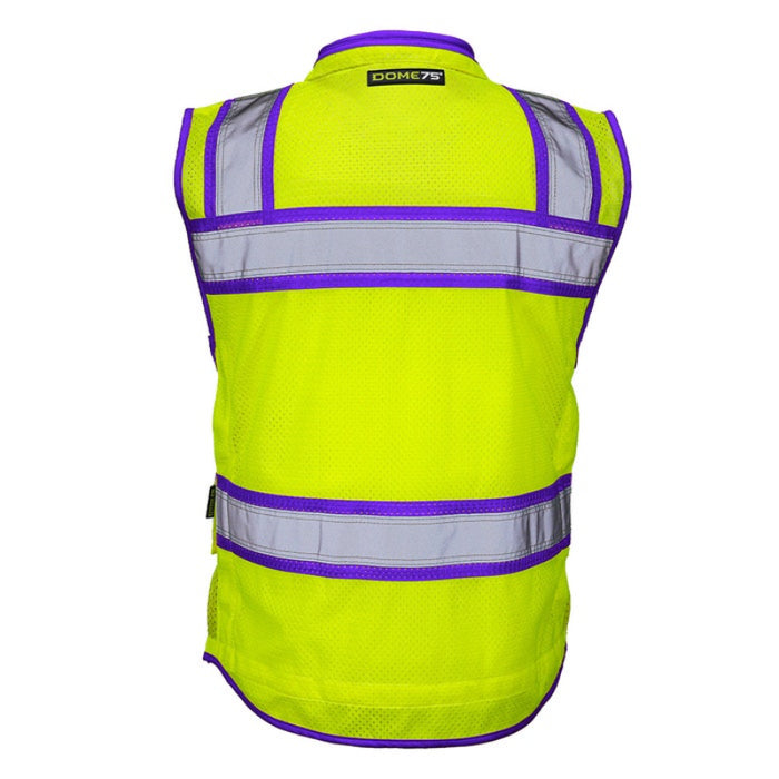 DOME75® OMNI SERIES Hi-Vis ANSI Class 2 Heavy Duty Contrast Utility Vest with ProPocket® - OV6124-HY