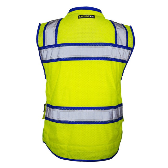 DOME75® OMNI SERIES Hi-Vis ANSI Class 2 Heavy Duty Contrast Utility Vest with ProPocket® - OV6124-HY