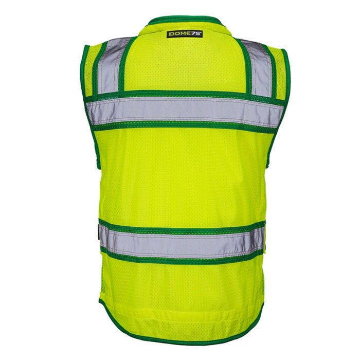 DOME75® OMNI SERIES Hi-Vis ANSI Class 2 Heavy Duty Contrast Utility Vest with ProPocket® - OV6124-HY